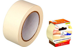 Малярная клейкая лента термостойкая 48мм х 25м в инд.упаковке МИЛЕН