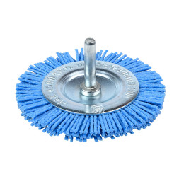 Щетка из нейлона  100мм (плоская для дрели)