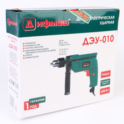 Дрель электрическая ударная, 600 Вт, (ДЭУ-010) "ДИФМАШ"