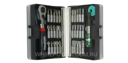 WP Набор бит SL,PH,PZ, TX+держатель,трещетка MINI, 32 ед.