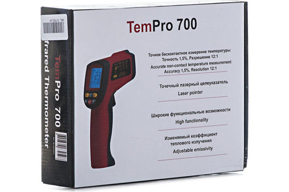 Пирометр инфракрасный ADA TemPro 700 (от -50градусов до 700 градусов)