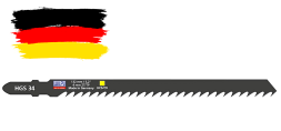 Пилка WILPU HGS 34  5шт/уп.(аналог Т344D) особо длинное для дерева до 80мм  (быстрый рез)