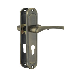 Ручка двер. на планке 710-62мм (стар.бронза) "Нора-М"