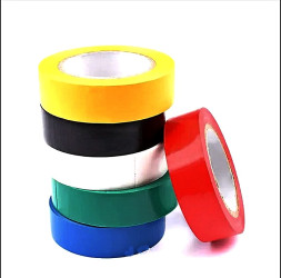 Изолента ПВХ НАБОР (чер. синяя, красн. желт. зелён, белая) 0,14мм*17мм*25м