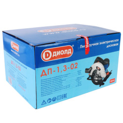 Пила ручная электрическая дисковая 1300Вт 165мм (ДП-1,3-02) "ДИОЛД"