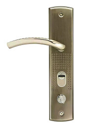 Ручка двер. на планке 396-68 мм левая мат.никель  "Нора-М"