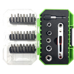 Набор отверточных насадок и сверел 31 предмет