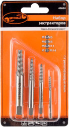 40604 Набор экстракторов М3-М14 (4шт.блистер) АвтоДело