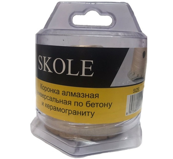 Коронка универсальная бетон, керамогранит 68мм M14 SKOLE