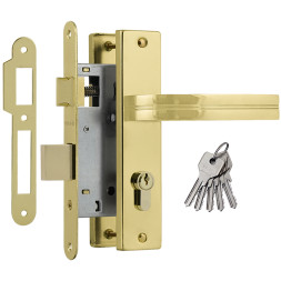 Замок врезной 706К-55 мм (золото)