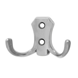 Крючок-вешалка №10 2-х рож. (хром)  "Нора-М"