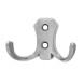 Крючок-вешалка №10 2-х рож. (хром)  "Нора-М"
