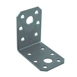 Уголок крепежный 50*50*35*2.0 цинк (100) Нора-М