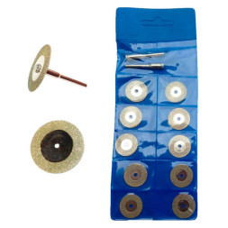 Диск алмазный D=30 по стеклу и керамике 10(шт)+ 2 перех.