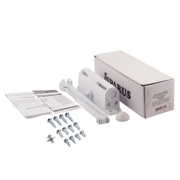 Доводчик ISP 430F фиксация (от 50 до 110кг) морозостойкий (белый) ISPARUS