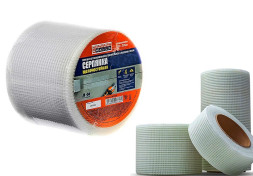 Серпянка 100мм*45м самоклеющаяся "4WALLS", SMF107T/18