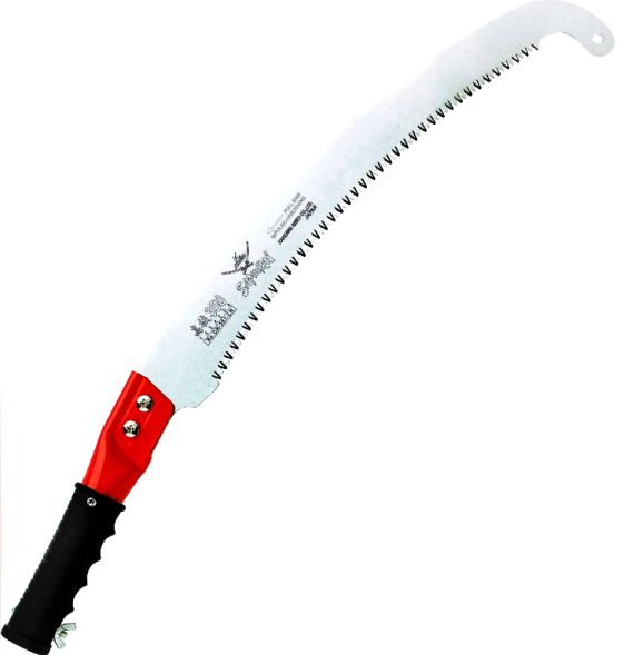 Пила изогн.полотно и вешал. L=350мм/4мм/1,2мм трубч/ручка, крепл.телеск.удлин.SAMURAI