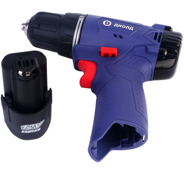 Дрель ручная электрическая аккумуляторная бесщеточная (ДЭА-12 ЛИ-09) "ДИОЛД"