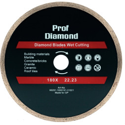 Диск алмазный "Prof Diamond" плитка 180мм*2,0*8*22,23