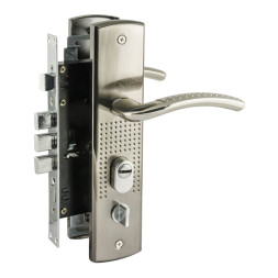 Замок врез. N200 (96)-68мм Левый (мат.никель)  "Нора-М"