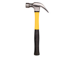 Молоток с кругл.бойком и гвоздодер на фибергласовой рукоятке 450гр.TONLII