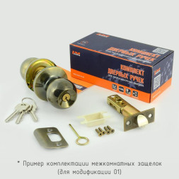 Защелка м/к (стар.бронза.) ЗР1-05  "Нора-М"