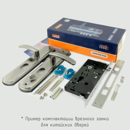 Замок врез. N200 (96)-68мм Правый (мат.никель) "Нора-М"