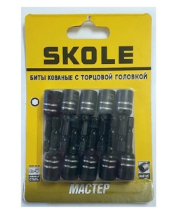 Ключ-насадка магн. кованая М10*65 SKOLE