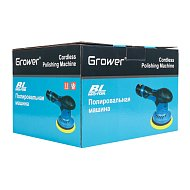 Бесщеточная аккумляторная вибро-полировальная машина - 125мм , аккум. 2шт 12в, 1.5Ah GROWER