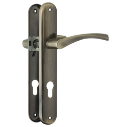 Ручка двер. на планке 100-85мм (ст.бронза) "Нора-М"