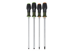 748040 Набор усиленных отверток с 3-х компонен. ручкой PH, SL 4 шт