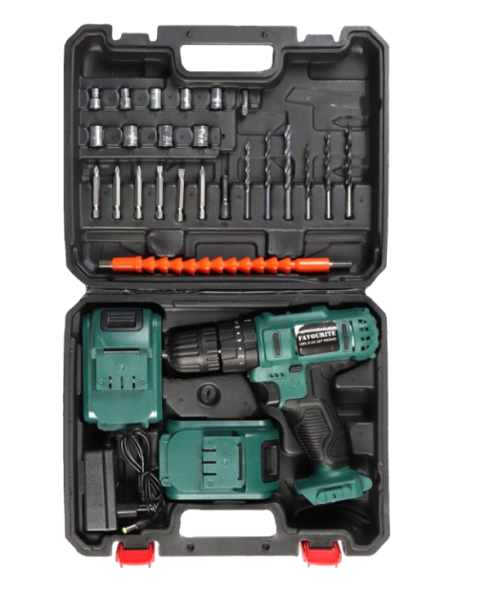 Дрель-шуруповерт аккумуляторная 21В, 1.5Ач, кейс OBS 21 DC SET PROMO FAVOURITE