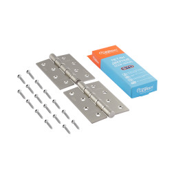 Петля унив.сталь 4"-4ВВ FНР-ЕСО (мат.хром.покр.) (100*75*2,5)  "Нора-М"