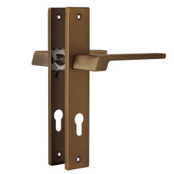 Ручка двер. на планке 111-85мм (мат.кофе) "Нора-М"