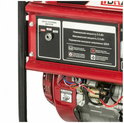 Генератор бензиновый BR5500-CU(Е) (5,0/5,5кВт,220В,50Гц,12В) электростартер+аккумулятор, медная обмо