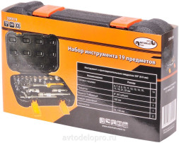 39919 Набор головок торцевых 19пр. 3/8"DR АвтоДело