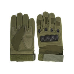 Перчатки треккинговые СЛЕДОПЫТ TACTIC POWER, с защитой суставов, зеленые, размер M