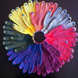 А- 3 Перчатки рабочие хб 5 нитей 10 класс с ПВХ ТОЧКА СУПЕР ЛЮКС (10 шт.)