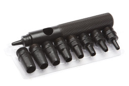 376510 Набор просечек со сменными насадками 10 предм.(2,3,4,5,6,7,8,9,10 мм) (5шт)