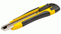 Нож обойный,18мм, усиленный обрезиненная ручка X-PERT