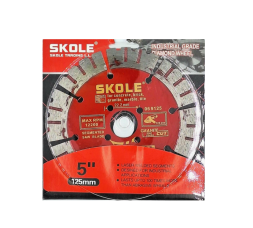 Диск алмазный сегмент прямой 125 красный SKOLE