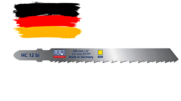 Пилка WILPU HC 12bi  5шт/уп.(ан.101BF)  для дерева до 30мм и пластмассы (чистый рез)