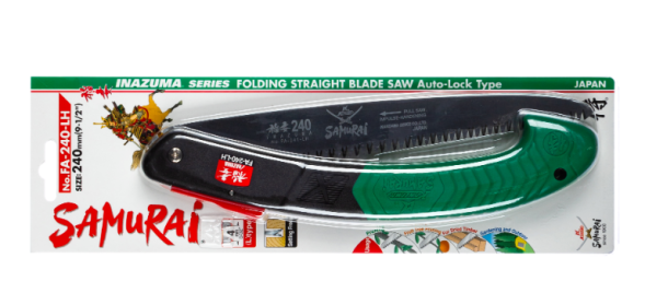 Пила складная с фиксат/прям.полотно, L=240мм/4мм SAMURAI