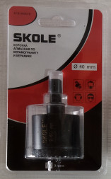 Коронка алмазная по керамограниту зубчатая 40 SKOLE