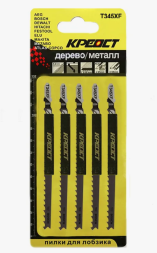 Пилочки SKOLE/КРЕОСТ T-345XF для электролобзика (удл.дерево с гвоздями) (комплект 5шт)