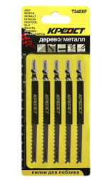 Пилочки SKOLE/КРЕОСТ T-345XF для электролобзика (удл.дерево с гвоздями) (комплект 5шт)