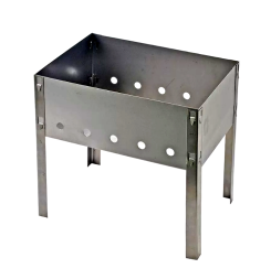 Мангал без шампур.(400*250*400) сталь 0,4мм (в пленке) "Эконом"(уп.5/10/14шт)