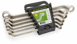 512560 Набор ключей накидных -6шт.(6х7,8х9,10х11,12х13,14х15,17х19мм) пластик холдер