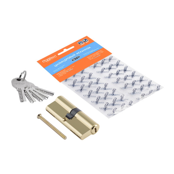 Цилиндр.мех-м STD AL ЛП-80 (золото) (40-40) "Нора-М"