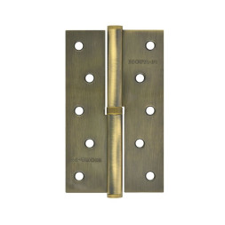 Петля сталь 750-5" (брон.покр.)правая (125*75*2,7) №2  "Нора-М"